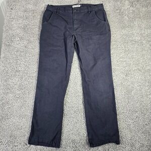 Flylow Ditch Pants Mens XL (35 x 32) Blue‎ Canvas Chino HIking Outdoors